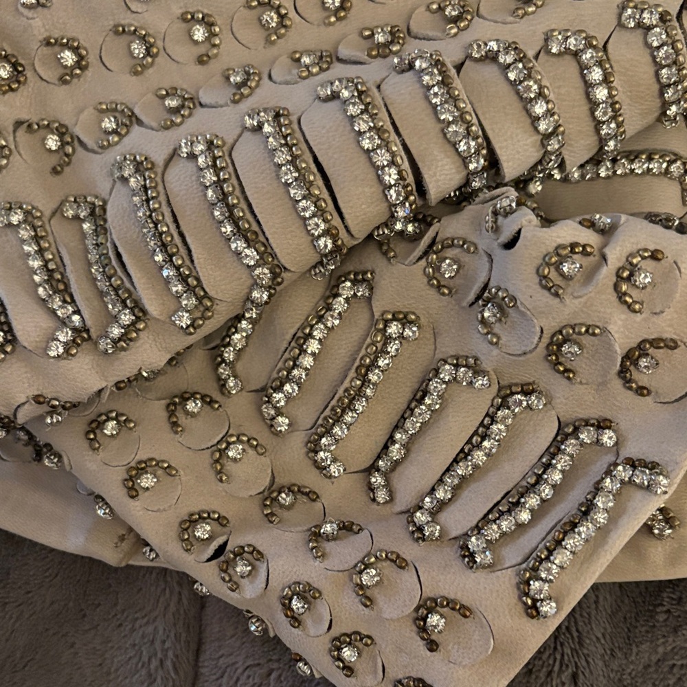 Authentic Alice + Olivia Embellished Leather Jacket - Picture 6 of 12